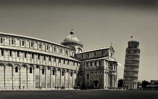 Обои на рабочий стол Пиза, Пизанская башня, Италия / Pisa, Leaning Tower of Pisa, Italy