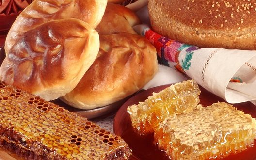 Обои на рабочий стол Пироги и мед