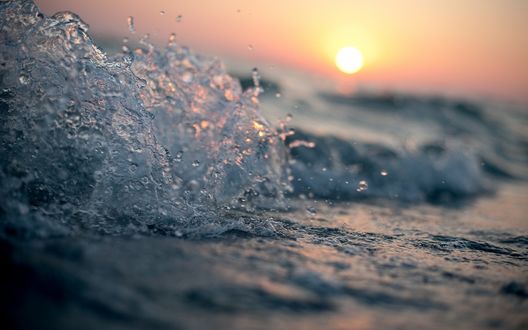 Обои на рабочий стол Красивая морская волна