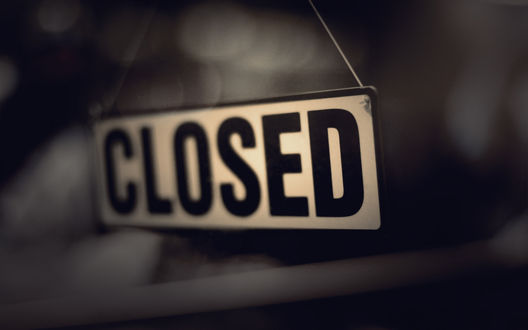 Обои на рабочий стол Табличка *Closed*