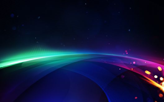 Обои на рабочий стол Красивая космическая абстракция