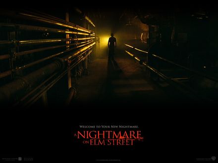 Обои на рабочий стол Фрэдди Крюгер / Freddy Krueger поджидает в конце коридора, фильм Кошмар на улице вязов / A Nightmare on Elm Street ( Welcome to Your New Nightmare)