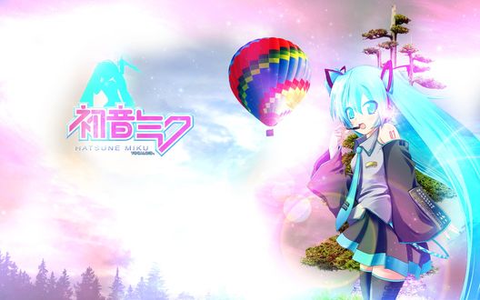 Обои на рабочий стол Вокалоид Хатсуне Мику (Vocaloid Hatsune Miku)