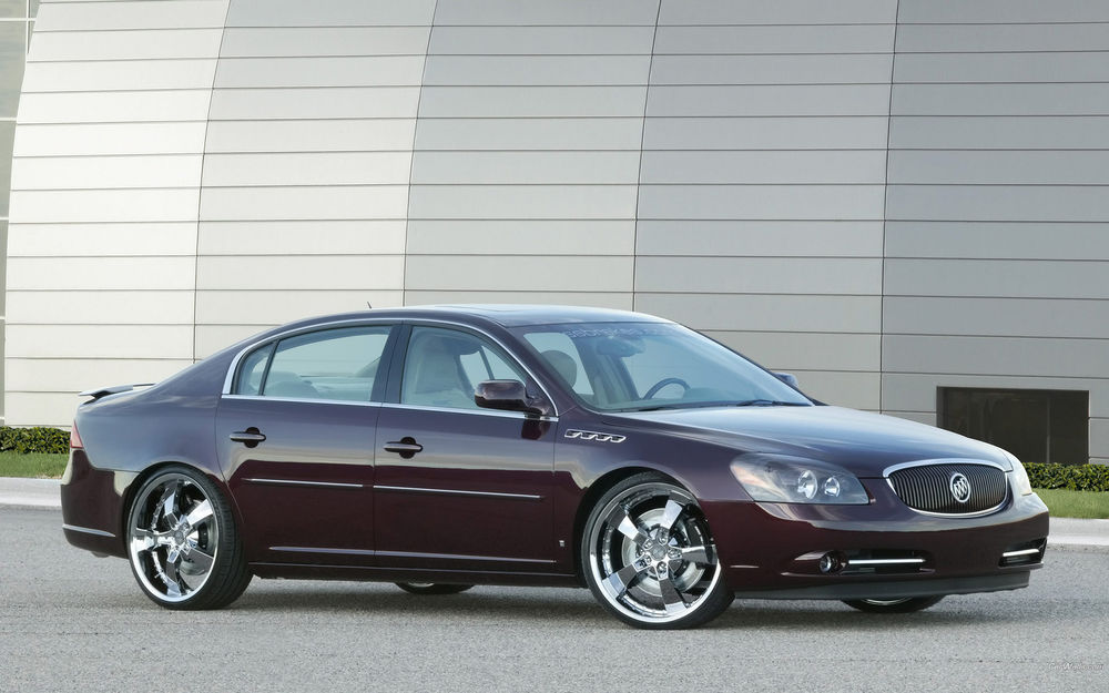Обои для рабочего стола Buick Lucerne / Бьюик люцерн вишневого цвета