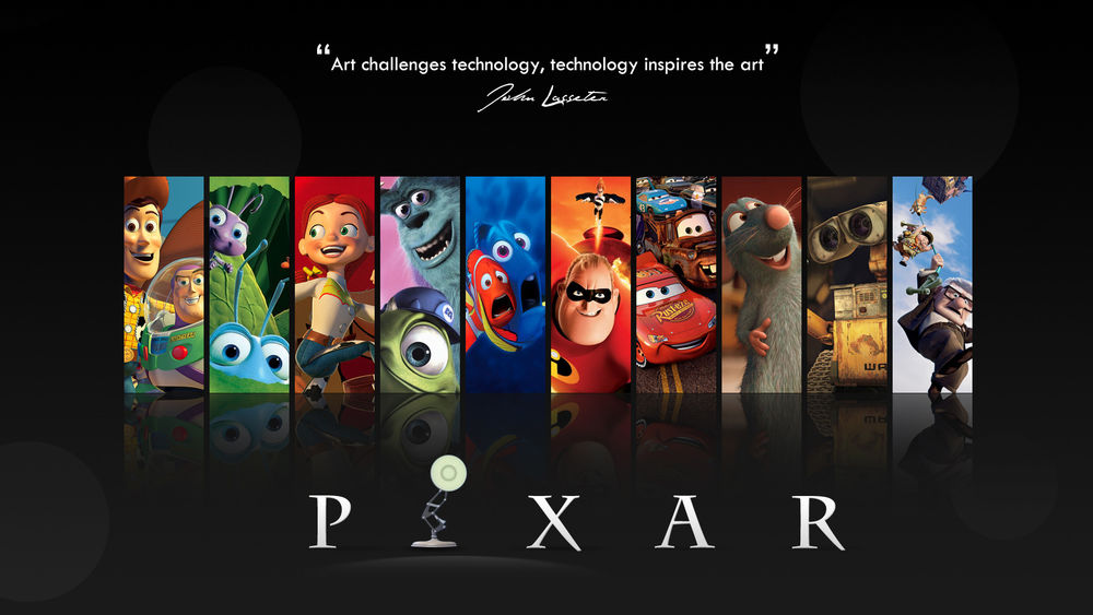 Обои для рабочего стола Мультфильмы от Пиксар / Pixar (Art challenges technology, technology inspires the art)