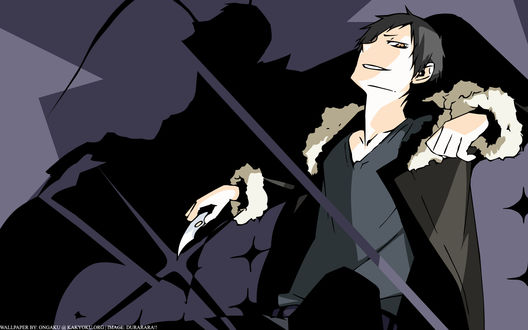 Обои на рабочий стол Орихара Изая из аниме Durarara