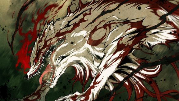 Обои на рабочий стол Монстр из игры 'Kajiri Kamui Kagura'