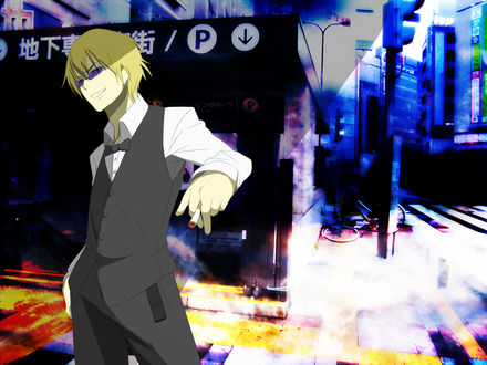 Обои на рабочий стол Хейваджима Шизуо из аниме Durarara