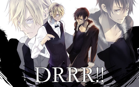 Обои на рабочий стол Шизуо и Изая из аниме Durarara (DRRR!!)