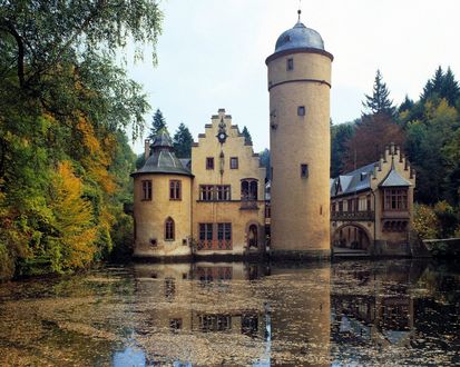 Обои на рабочий стол Mespelbrunn, Bavaria, Germany