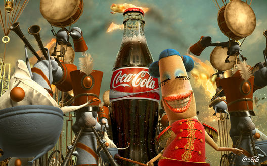 Обои на рабочий стол Кадр из рекламы Кока-Колы / Coca-cola