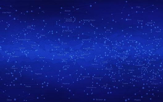 Обои на рабочий стол Карта созвездий знаков зодиака (Apus, Telescorpium, Carina, Ara, Dorado, Pictor)