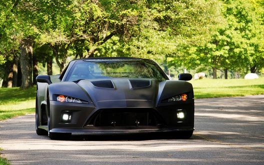 Обои на рабочий стол Falcon F7 / Фалькон Ф7 новый суперкар. Mach7 Motorsports Falcon F7 получил корпус из углеродного волокна и алюминиево-карбоновый монокок шасси