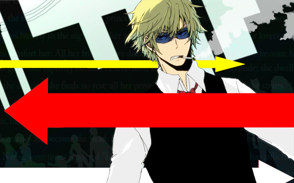 Обои для рабочего стола Хейваджима Шизуо из аниме Durarara