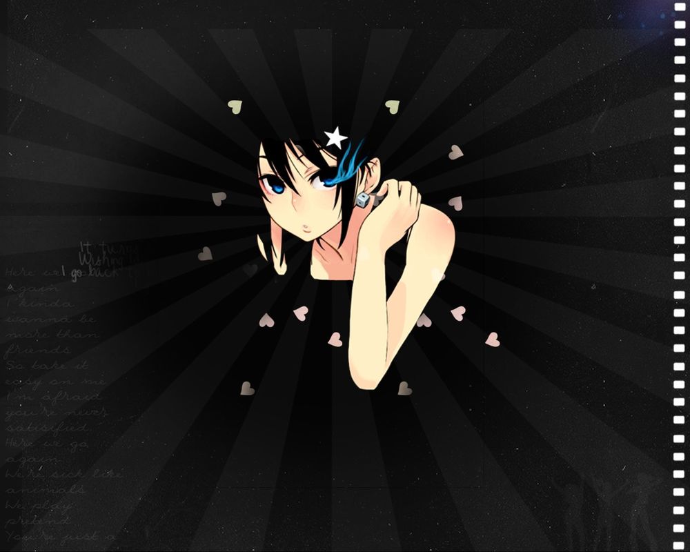 Обои для рабочего стола Black Rock Shooter