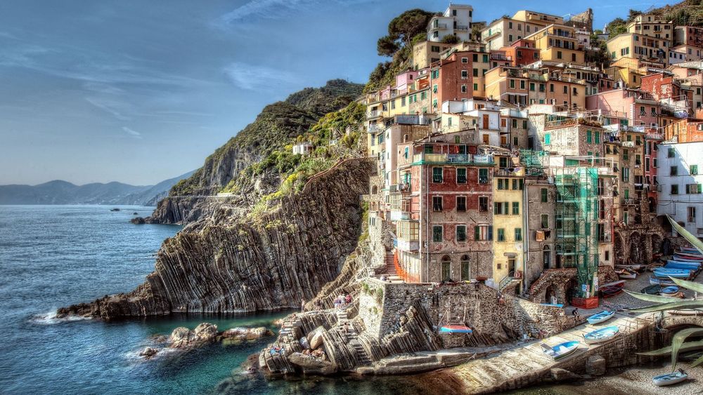 Обои для рабочего стола Cinque Terre на итальянской Ривьере