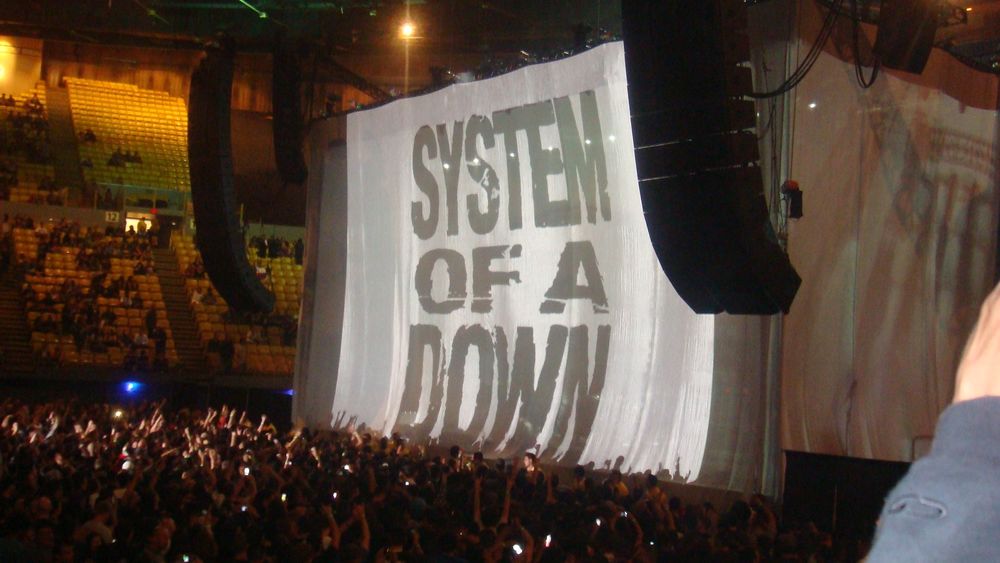 Обои для рабочего стола System of a down, концерт американской хард-рок группы