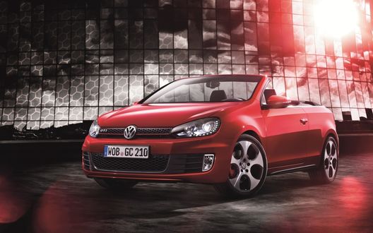 Обои на рабочий стол Новый Golf GTI Cabriolet от Volkswagen / Фольксваген