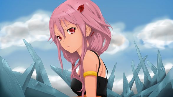 Обои на рабочий стол Инори Юдзуриха / Yuzuriha Inori из аниме *Guilty Crown / Венец Вины*
