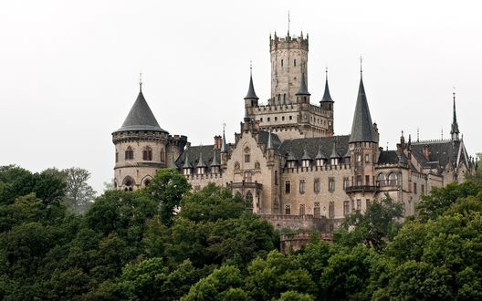 Обои на рабочий стол Замок Мариенбург / Marienburg Castle в Германии / Germany