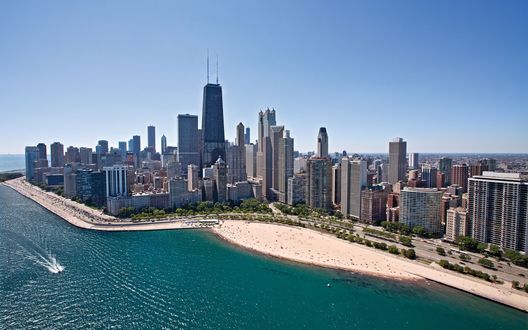 Обои на рабочий стол Побережье Чикаго / Chicago, США / USA