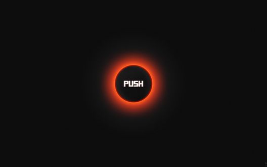 Обои на рабочий стол Кнопка Push