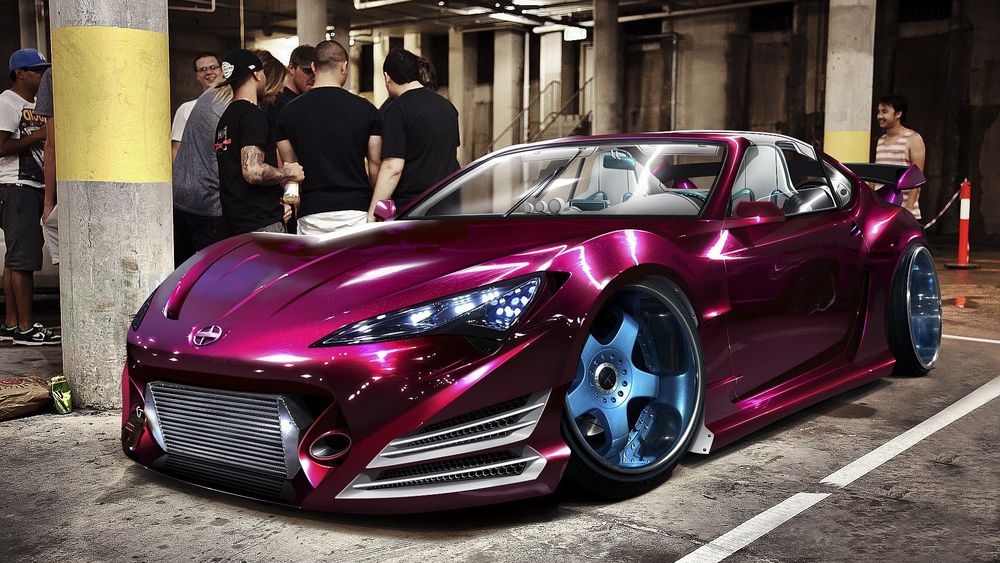 Обои для рабочего стола Nissan GT-R / Ниссан стоит у здания