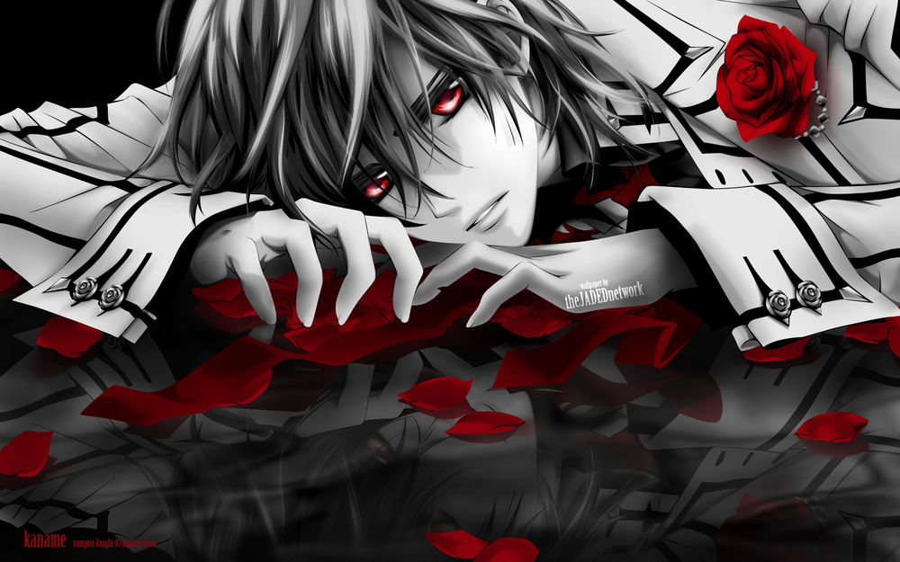 Обои для рабочего стола Канаме Куран из аниме Рыцарь-Вампир / Vampire Knight (wallpaper by theJADEDnetwork)