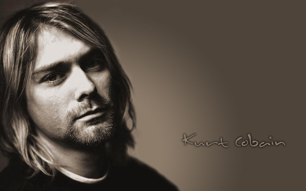 Обои для рабочего стола Kurt Cobain / Курт Кобейн, солист группы Нирвана / Nirvana