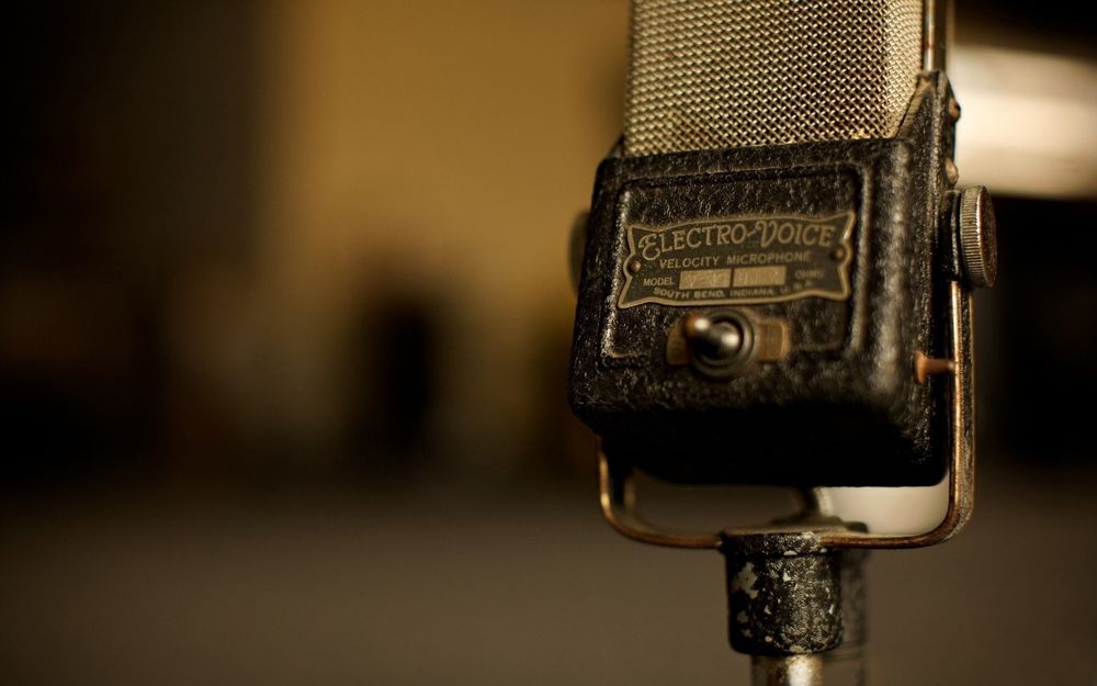Обои для рабочего стола Ретро микрофон Electro-Voice
