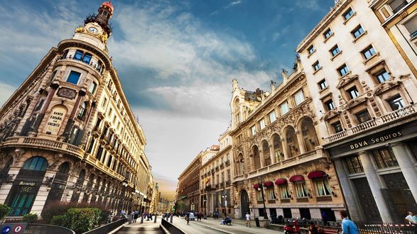 Обои на рабочий стол Улица Мадрида / Madrid, Испания / Spain