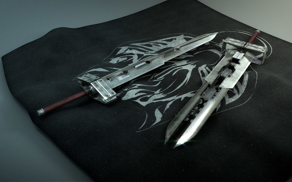Обои для рабочего стола Мечи из Последней фантазии 7 / Final Fantasy VII