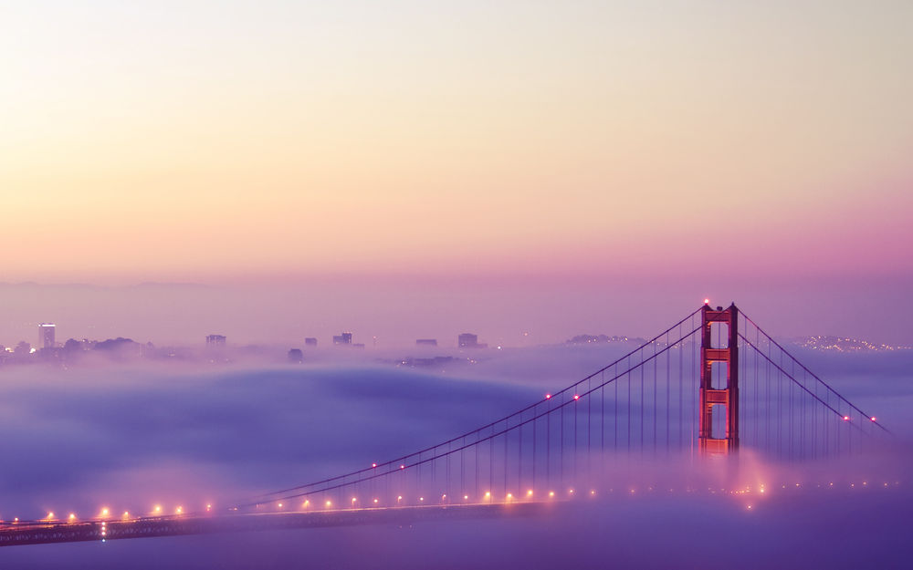 Обои для рабочего стола Мост Золотые ворота / Golden Gate Bridge в Сан-Франциско / San Francisco