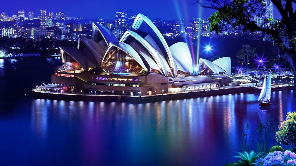 Обои для рабочего стола Здание оперного театра в Сиднее, Австралия / Sidney, Australia