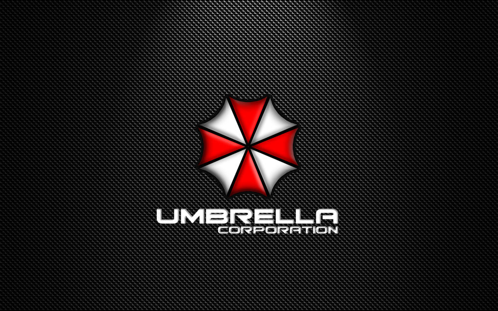 Обои для рабочего стола Логотип корпорации Umbrella Corporation из серии компьютерных игр Обитель Зла / Resident Evil