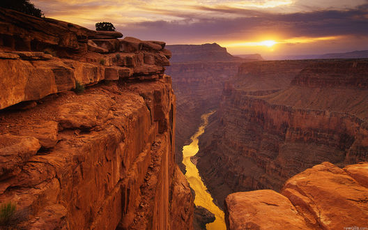 Обои на рабочий стол Гранд-Каньон / Grand Canyon в США  штат Аризона / Arizona