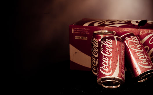 Обои на рабочий стол Комплект банок Кока-Кола / Coca-Cola