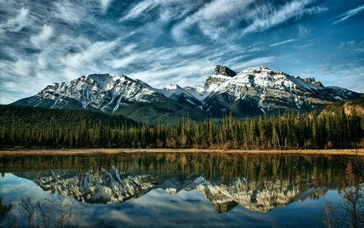Обои на рабочий стол Canada, Alberta mountains / Канада, горы Альберта