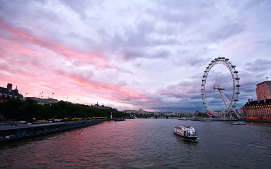 Обои на рабочий стол Утренний Лондон / London, Великобритания / Great Britain