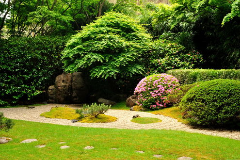 Обои на рабочий стол Японский Чайный Сад , Сан-Франциско, Калифорния / The Japanese Tea Garden in San Francisco, California