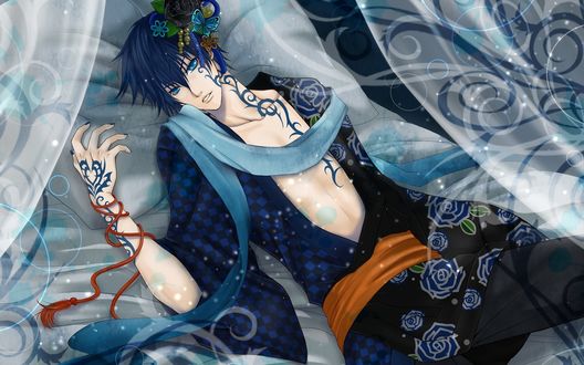 Обои на рабочий стол Вокалоид Шион Кайто / Vocaloid Shion Kaito