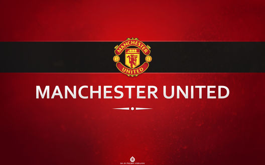 Обои на рабочий стол Манчестер Юнайтед / Manchester United, МЮ / MU, герб футбольного клуба