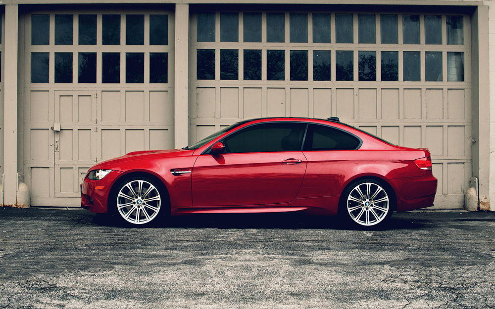 Обои для рабочего стола Красный БМВ М3 / BMW, M3