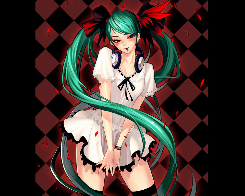 Обои для рабочего стола Vocaloid Hatsune Miku / Вокалоид Хатсунэ Мику