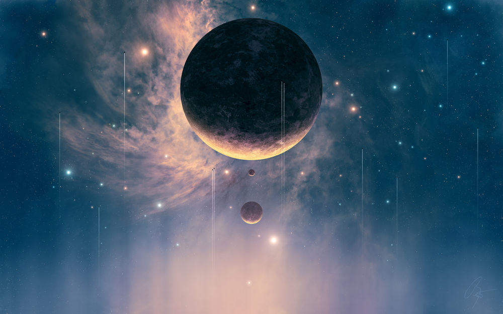 Обои для рабочего стола Фантастические планеты