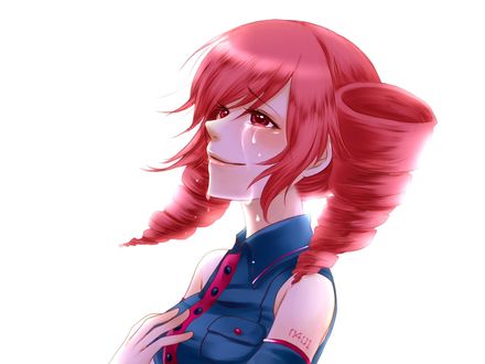 Обои на рабочий стол Плачущая вокалоид Касане Тето / vocaloid Kasane Teto