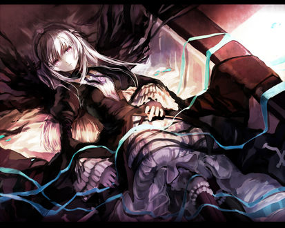 Обои на рабочий стол Suigintou / Суйгинто из аниме Rozen Maiden / Дева-роза