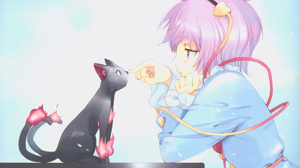 Anime cat girl wallpaper