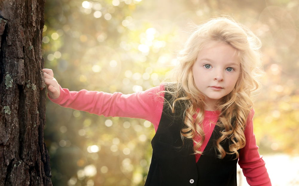 Young blonde girl