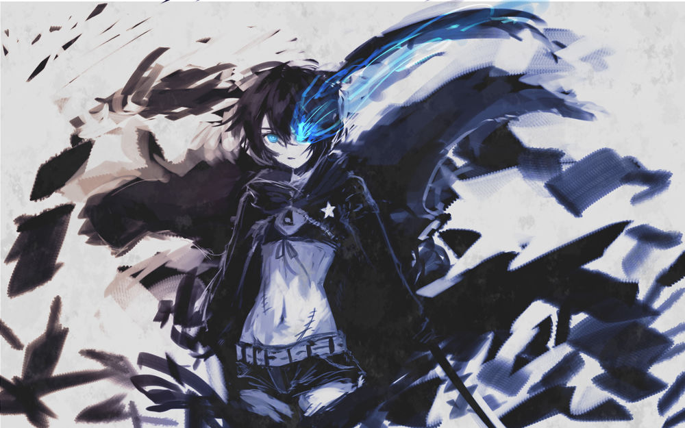 Обои для рабочего стола Стрелок с Черной скалы / Black Rock Shooter